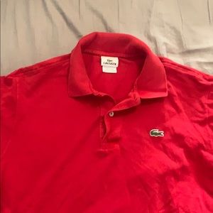 Lacoste polo (red)